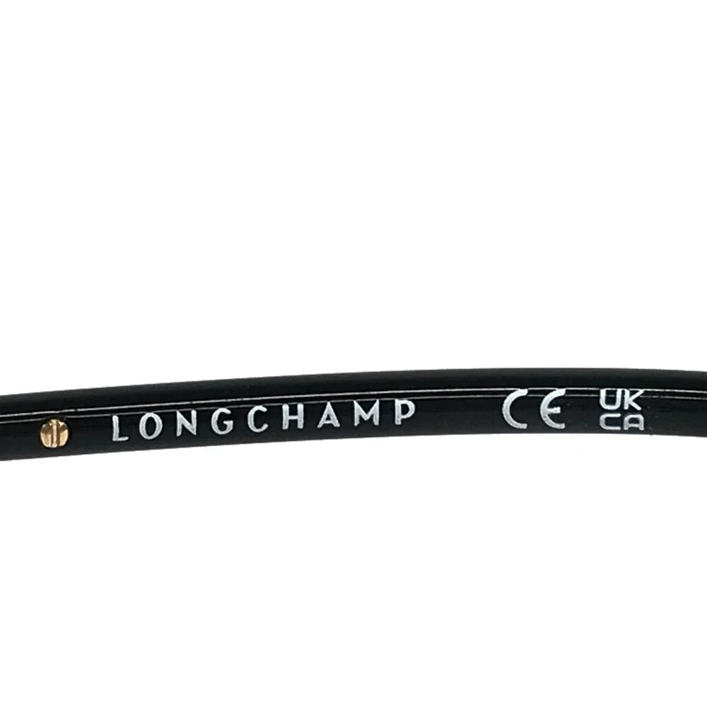 Longchamp Eyeglasses Frames LO2155 728 Black Gold Butterfly Wire Rim 53-18-140